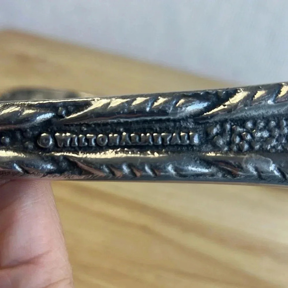 Wilton Armetale VTG Salad Bowl and Serving Utensils Holloware Pewter Heavy - Picture 9 of 9